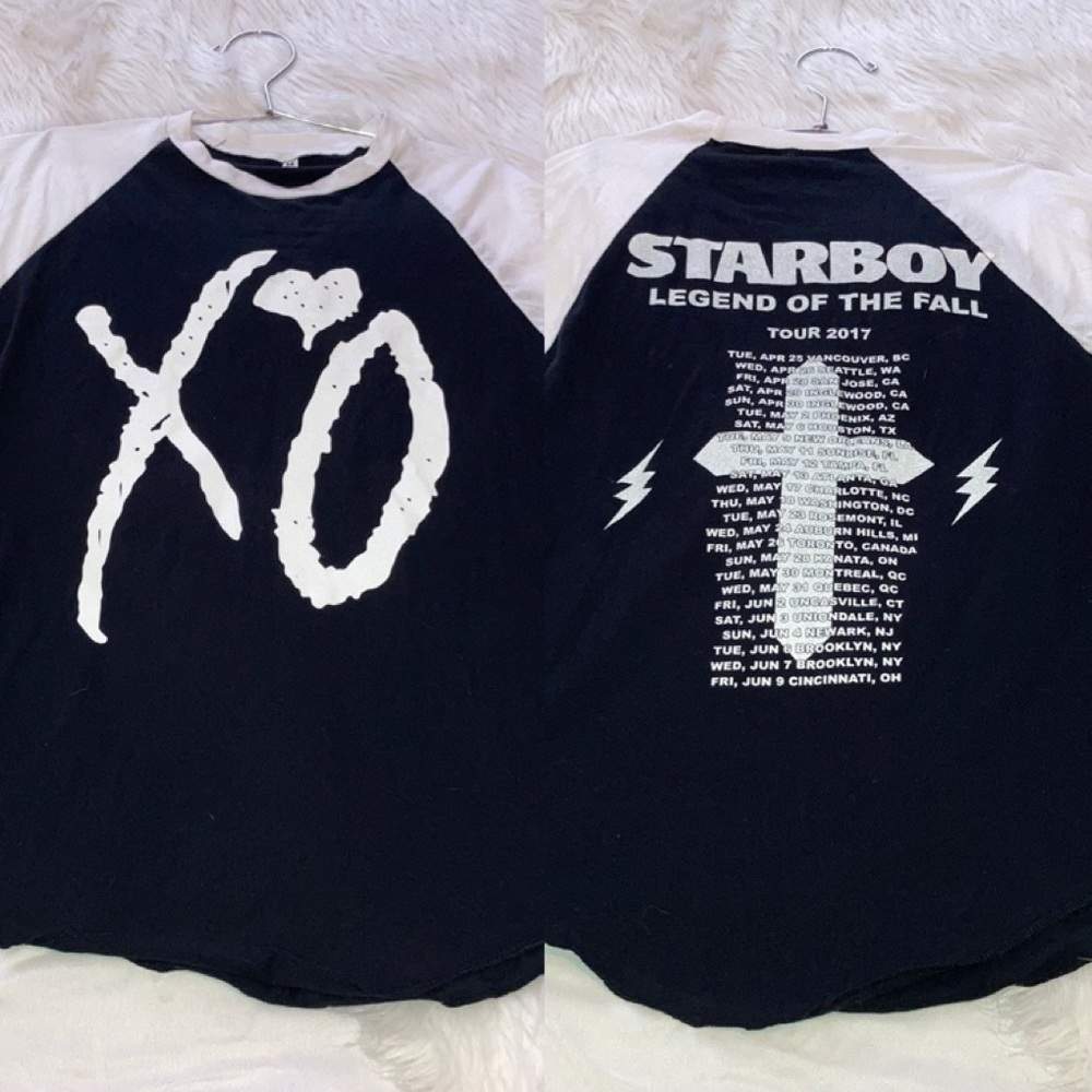 XO Starboy Legend of the Fall 2017 Raglan Top